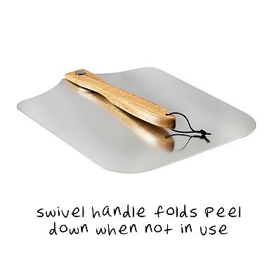 Old Stone Foldable Pizza Peel With Folding Handle