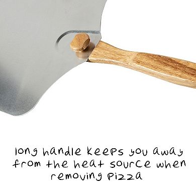 Old Stone Foldable Pizza Peel With Folding Handle