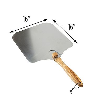 Old Stone Foldable Pizza Peel With Folding Handle