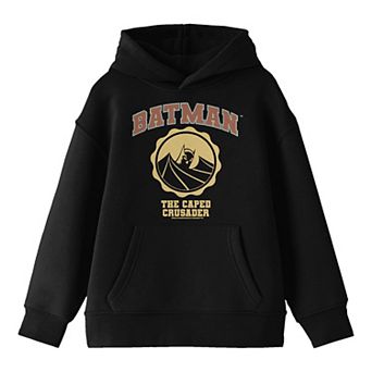 Boys 8-20 DC Comics Batman The Caped Crusader Collegiate Logo Graphic Hoodie