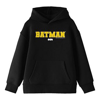 Boys 8-20 DC Comics Batman Collegiate Text Graphic Hoodie