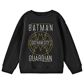 Boys 8-20 Batman Gotham City Guardian Long Sleeve Graphic Pullover