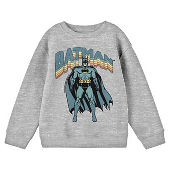 Boys 8-20 Batman Vintage-Inspired Long Sleeve Graphic Pullover