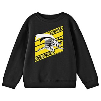 Boys 8-20 Batman Caped Crusader Long Sleeve Graphic Pullover