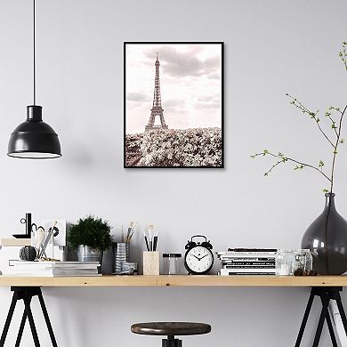 Fine Art Canvas Eiffel Tower Framed Wall Art