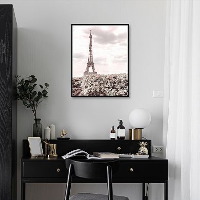 Fine Art Canvas Eiffel Tower Framed Wall Art