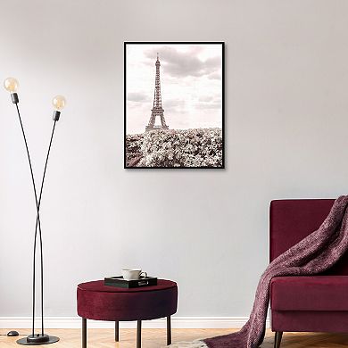 Fine Art Canvas Eiffel Tower Framed Wall Art
