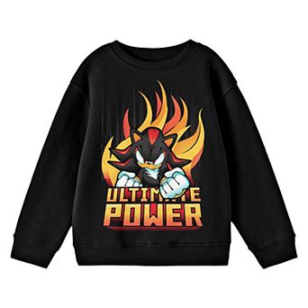 Boys 8-20 Sonic The Hedgehog Knuckles Fire Ultimate Power Long Sleeve Graphic Pullover