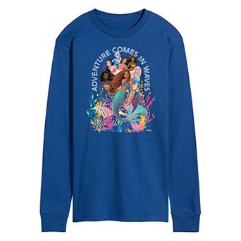 Disney's The Little Mermaid Men's Adventure Comes In Waves Graphic Tee