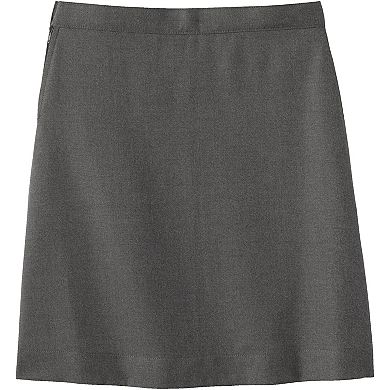 Girls Plus Size 7-16 Lands' End School Uniform Below the Knee Solid A-line Skirt