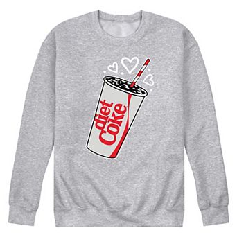 Men's Diet Coke Heart Bubbles Fleece Sweatshirt