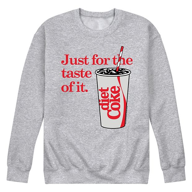 Men s Diet Coke Just For Taste of It Fleece Sweatshirt