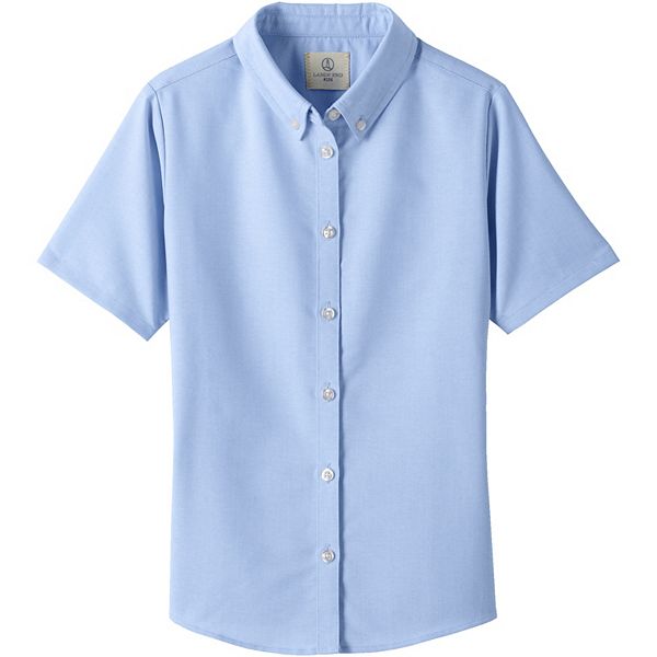 Girls 4-16 Lands' End School Uniform Short Sleeve Oxford Dress Shirt