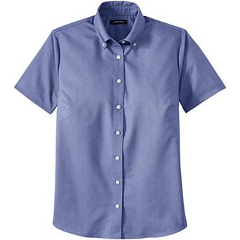 Girls 4-16 Lands' End School Uniform Short Sleeve Oxford Dress Shirt