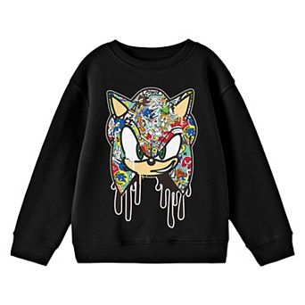 Boys 8-20 Sonic The Hedgehog Graffiti Long Sleeve Graphic Pullover