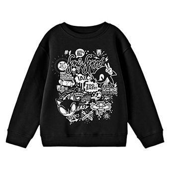 Boys 8-20 Sonic The Hedgehog Roll Long Sleeve Graphic Pullover