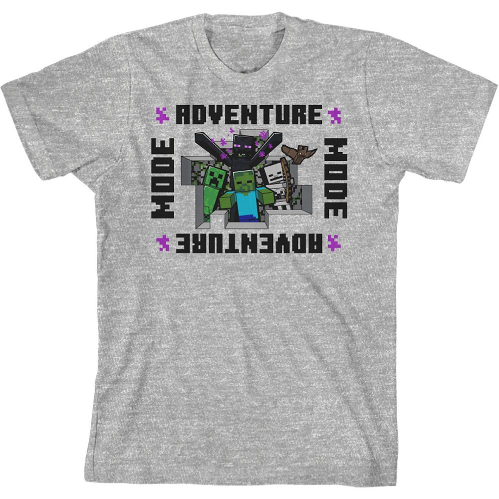 Boys 8-20 Minecraft Adventure Mode Short Sleeve Graphic Tee
