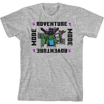 Boys 8-20 Minecraft Adventure Mode Short Sleeve Graphic Tee