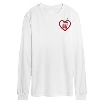 Men's Diet Coke Heart Long Sleeve Graphic Tee
