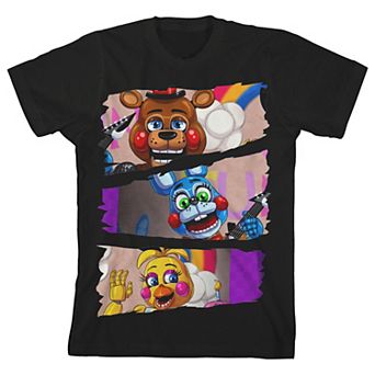 Boys 8-20 Five Nights at Freddy's Comic Short Sleeve Graphic Tee