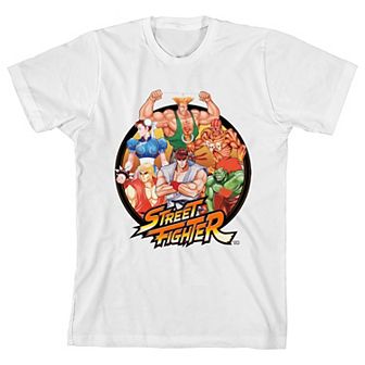 Boys 8-20 Street Fighter Classic Group Short Sleeve Graphic Tee