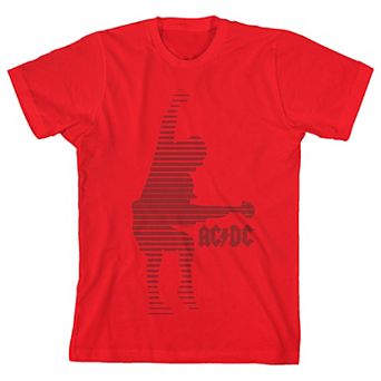 Boys 8-20 AC/DC Red Angus Young Short Sleeve Graphic Tee