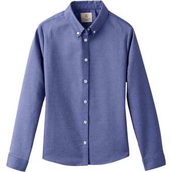 Girls 4-16 Lands' End School Uniform Long Sleeve Oxford Dress Shirt