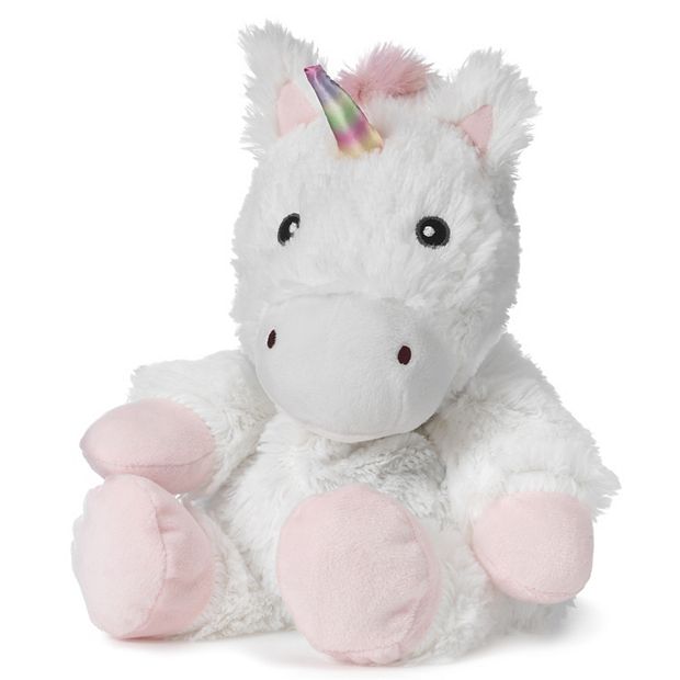 warm and cozy heatable unicorn