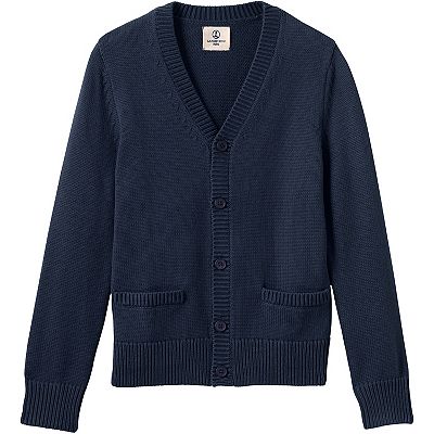 Boy s 2 20 Lands End School Uniform Modal Button Front Cardigan Sweater