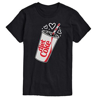 Men's Diet Coke Heart Bubbles Graphic Tee