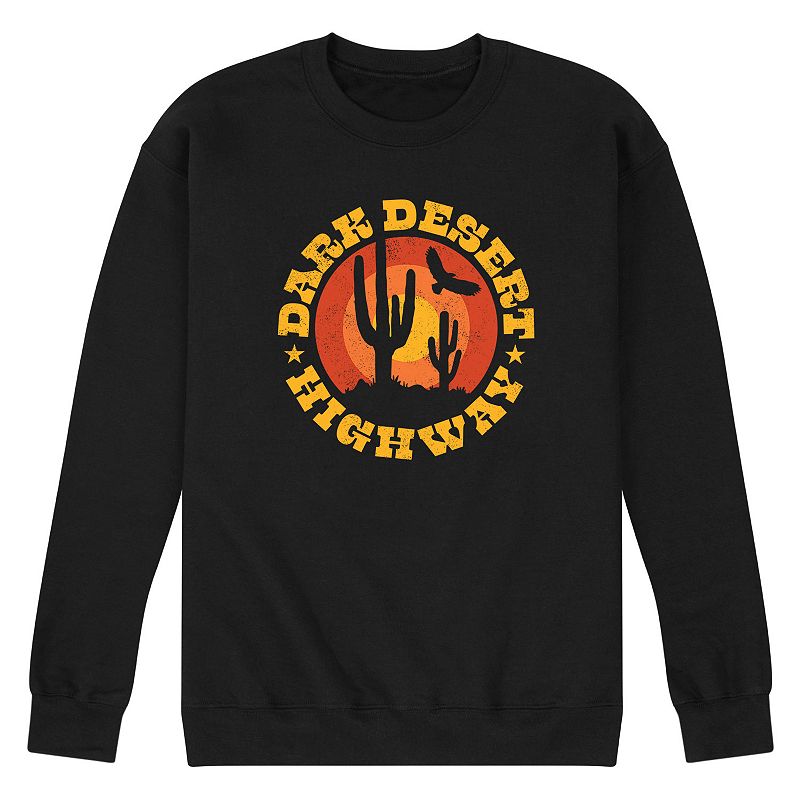 UPC 197807774842 product image for Men's Dark Desert Highway Fleece Sweatshirt, Size: Large, Black | upcitemdb.com