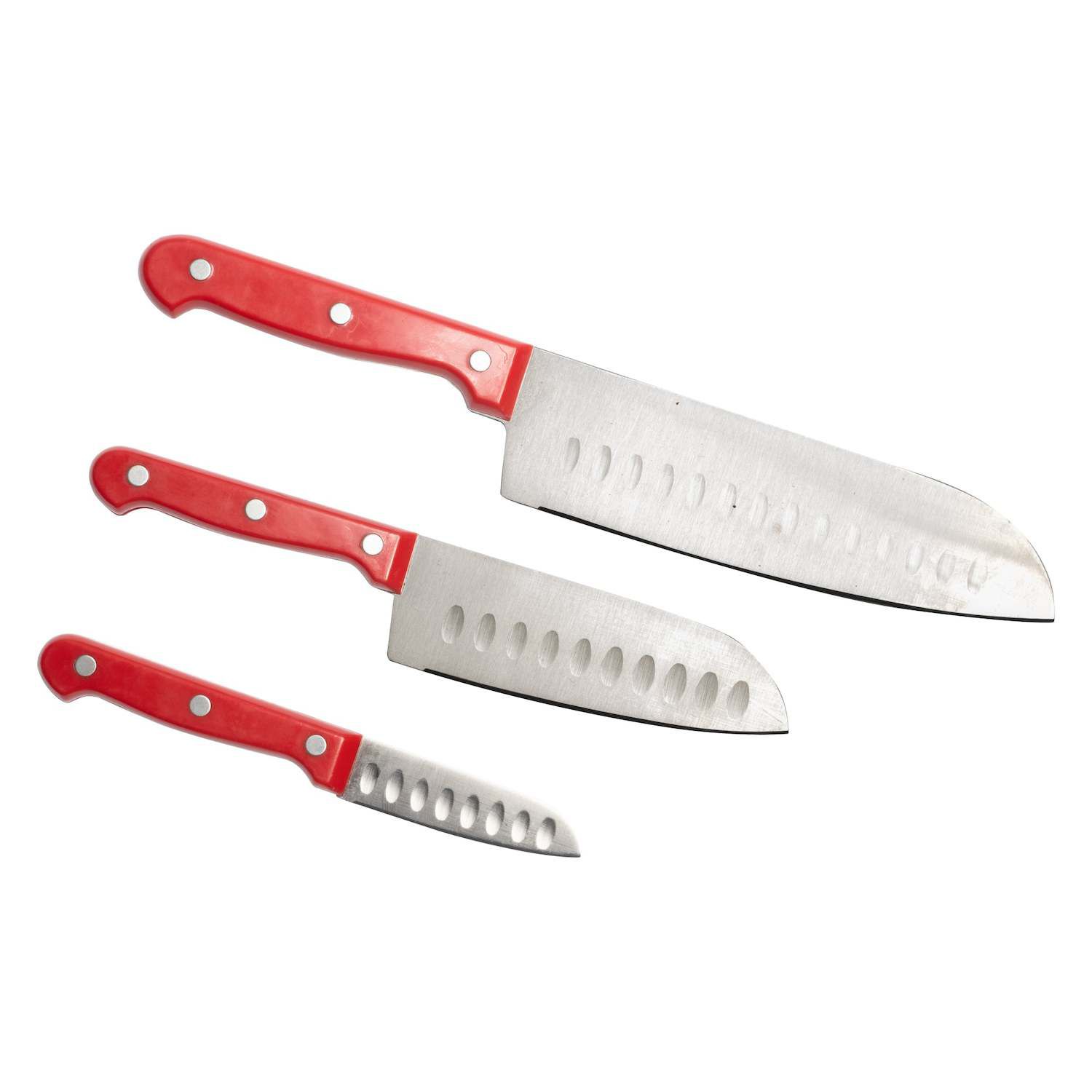 Rachael Ray Cutlery Japanese Stainless Steel Chef Knife Set - Gray, 3 Piece