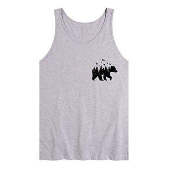 Men's Forest Bear Graphic Tank Top