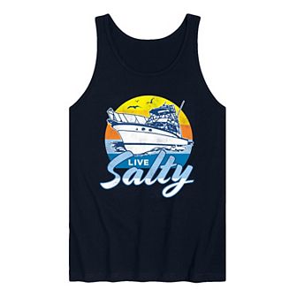 Men's Live Salty Graphic Tank Top