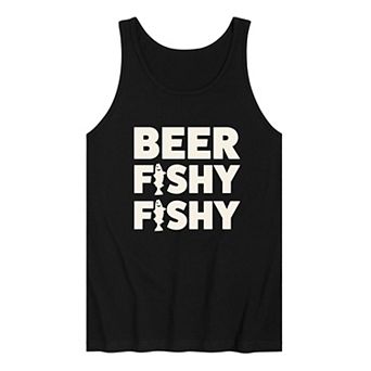 Men's Beer Fishy Fishy Graphic Tank Top