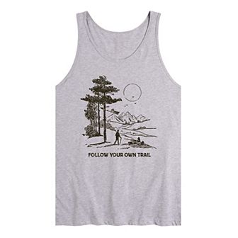 Men's Follow Your Own Trail Graphic Tank Top