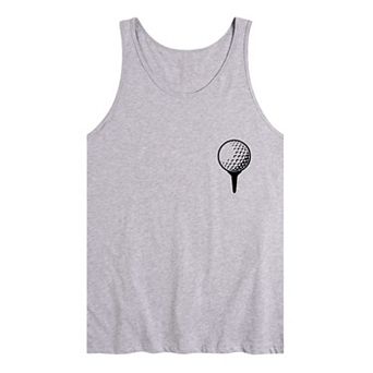 Men's Golf Ball on Tee Graphic Tank Top