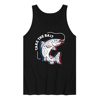 Men's Take The Bait Fish Graphic Tank Top