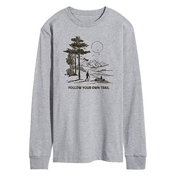 Men's Follow Your Own Trail Long Sleeve Graphic Tee