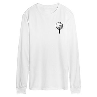 Men's Golf Ball on Tee Long Sleeve Graphic Tee