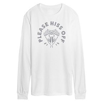 Men's Hiss Off Snake Long Sleeve Graphic Tee