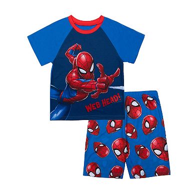 Boys 6-12 Marvel Spider-Man "Web Out" Short Sleeve Top & Shorts Pajama Set