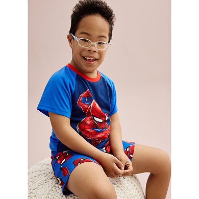 Boys 6-12 Marvel Spider-Man "Web Out" Short Sleeve Top & Shorts Pajama Set