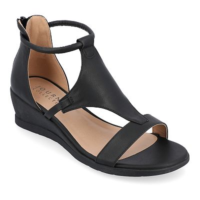 black wedge dress sandals AKIRA Azalea Wang Emeka Wedge Sandal | Black main image 1