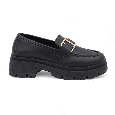 Yoki Simmons Women's Lug Sole Loafers