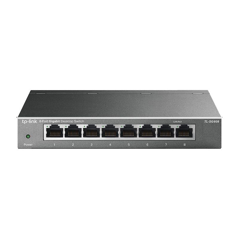 UPC 840030708602 product image for TP-Link 8-Port 10/100/1000Mbps Desktop Switch, Black | upcitemdb.com