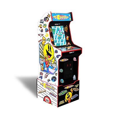 Arcade1Up PAC-MAN Customizable Arcade Game Featuring PAC-MANIA (Includes 14 Games and 100 Bonus Stickers)