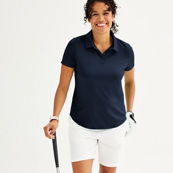 Women's Tek Gear® Curved Hem Golf Polo