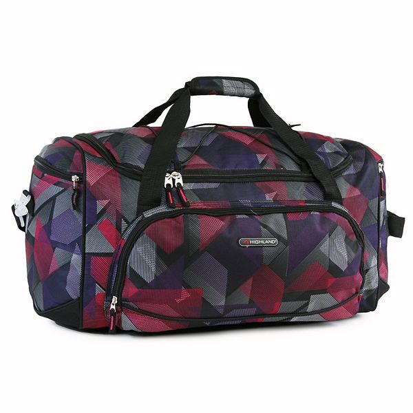 Pacific Coast Medium Travel Duffel Bag - Purple Abstract