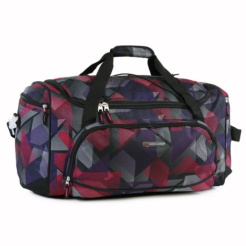 Pacific Coast Medium Travel Duffel Bag, Purple Abstract